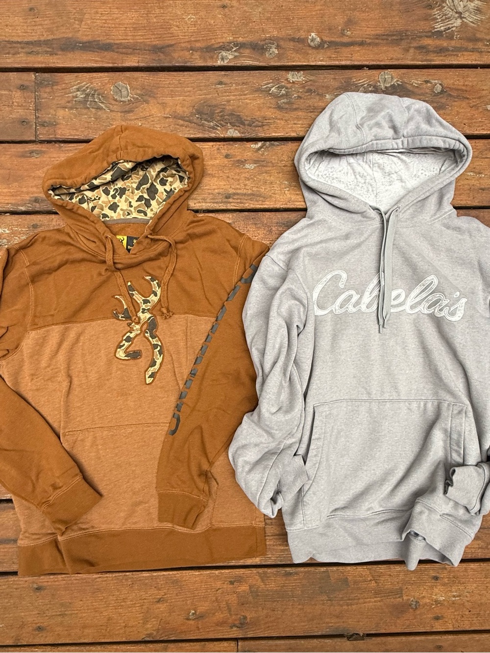 Bundle of Browning and Cabela’s sweatshirt
